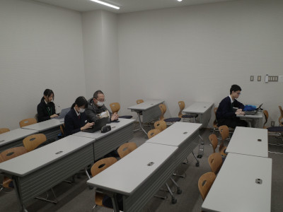 ブロック大会 公益大教室の様子