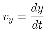 v_y = \frac{dy}{dt}