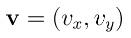 {\bf v} = (v_x, v_y)