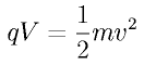 q V = \frac{1}{2} m v^2