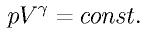 p V^{\gamma} = const.