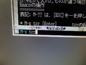 その後trrと入力し[Enter]