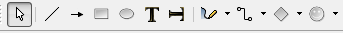 図形描画に使用するボタン
