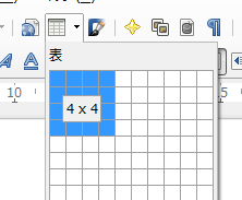 表の作成