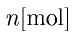 n {\rm [mol]}