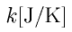 k {\rm [J/K]}